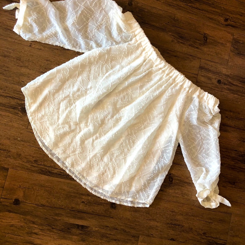 White off the shoulder top